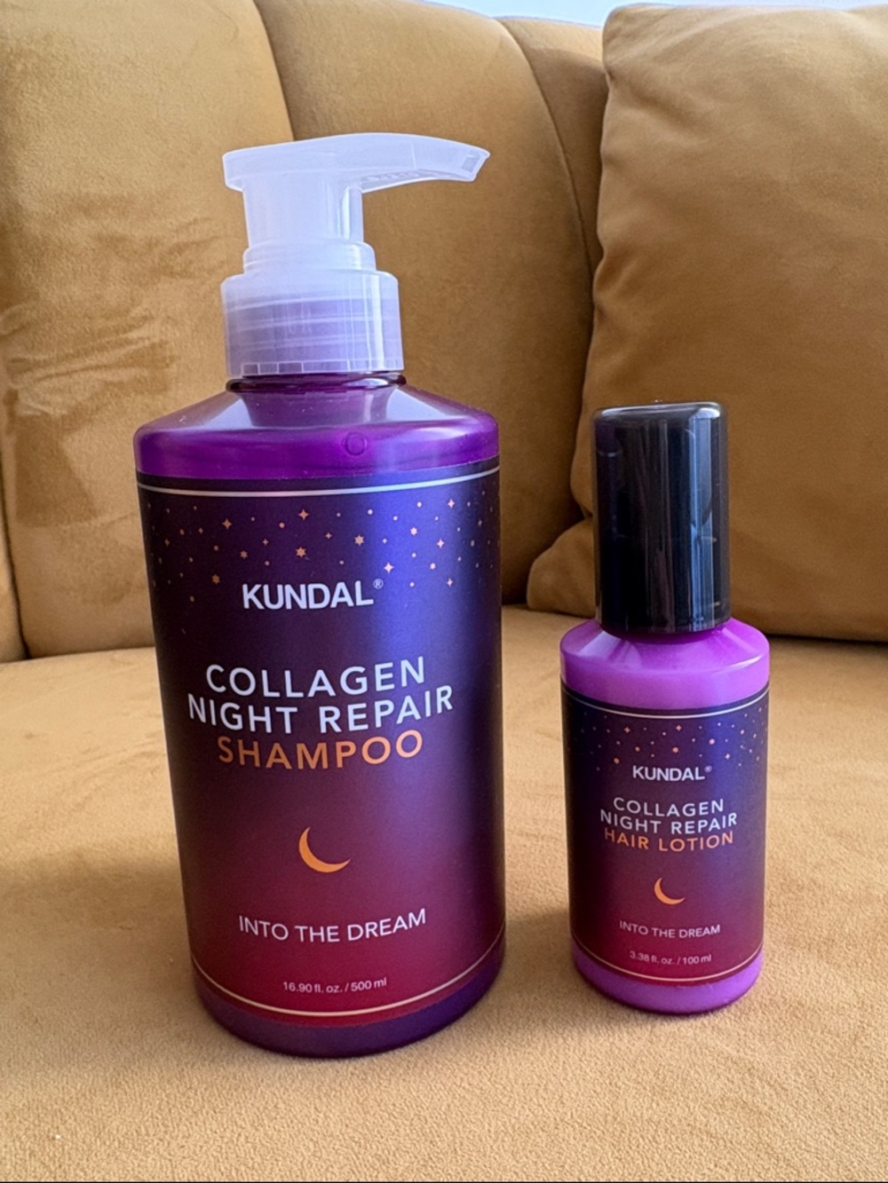 Kundal Collagen Night Repair Shampoo + Hair Lotion Set “Into the Dream” - KOREA